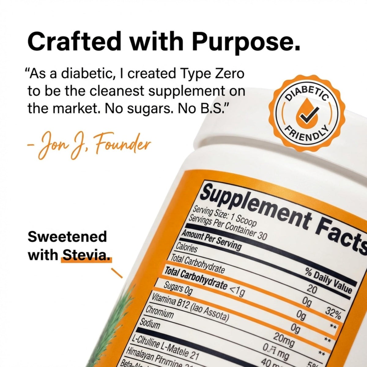 Type Zero Clean Stim Free Pre Workout Powder + Nitric Oxide Booster with L-Citrulline Malate, Arginine AKG, Beta Alanine - Caffeine & Stimulant Free - Pineapple Mango Flavor, 21 Servings Type ZeroBuy Supplements Australia