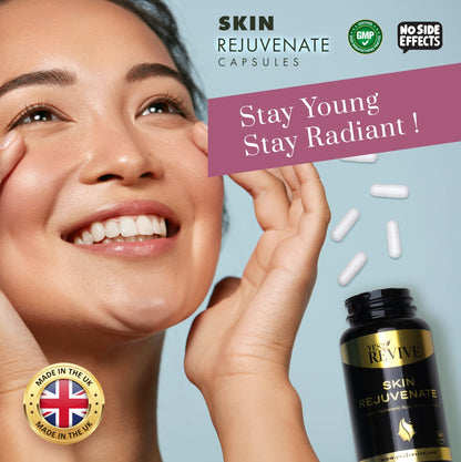YES2 REVIVE Marine Collagen Capsules - Enhanced with Hyaluronic Acid Vitamin C & E Skin Rejuvenate YES2 REVIVEBuy Supplements Australia