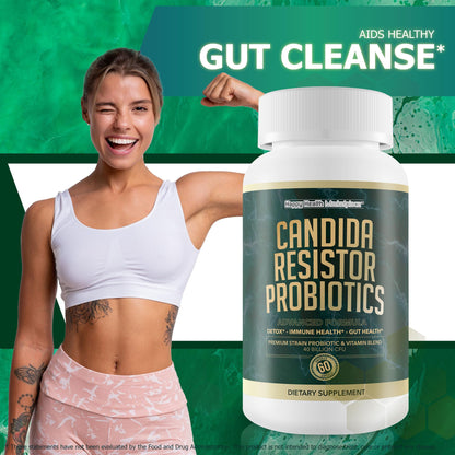 Candida Resistor Probiotics - Our Best Candida Support Capsules - Our Pills for Candida Happy Health MarketplaceBuy Supplements Australia