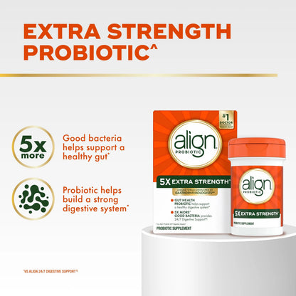 Align Probiotic, Extra Strength, Probiotics for Women and Men, Probiotics for Men, Probiotic Capsules have 5X CFUs, 42 Capsules AlignBuy Supplements Australia
