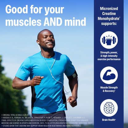 Orgain Creatine Monohydrate Micronized Powder, 100 Servings, Unflavored, Supports Muscle Growth, Post Workout Recovery and Brain Health, No Artificial Additives, for Men & Women, Vegan OrgainBuy Supplements Australia