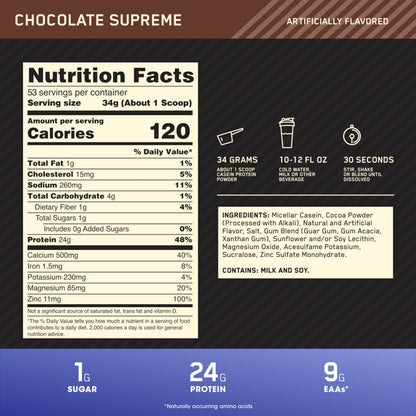 Optimum Nutrition Gold Standard 100% Whey Protein Powder, Double Rich Chocolate Optimum NutritionBuy Supplements Australia