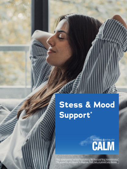 Natural Vitality Calm Ashwagandha + Magnesium Glycinate Capsules | Support for Occasional Stress & Anxiety | Gluten Free Supplement | 90 Count Natural VitalityBuy Supplements Australia