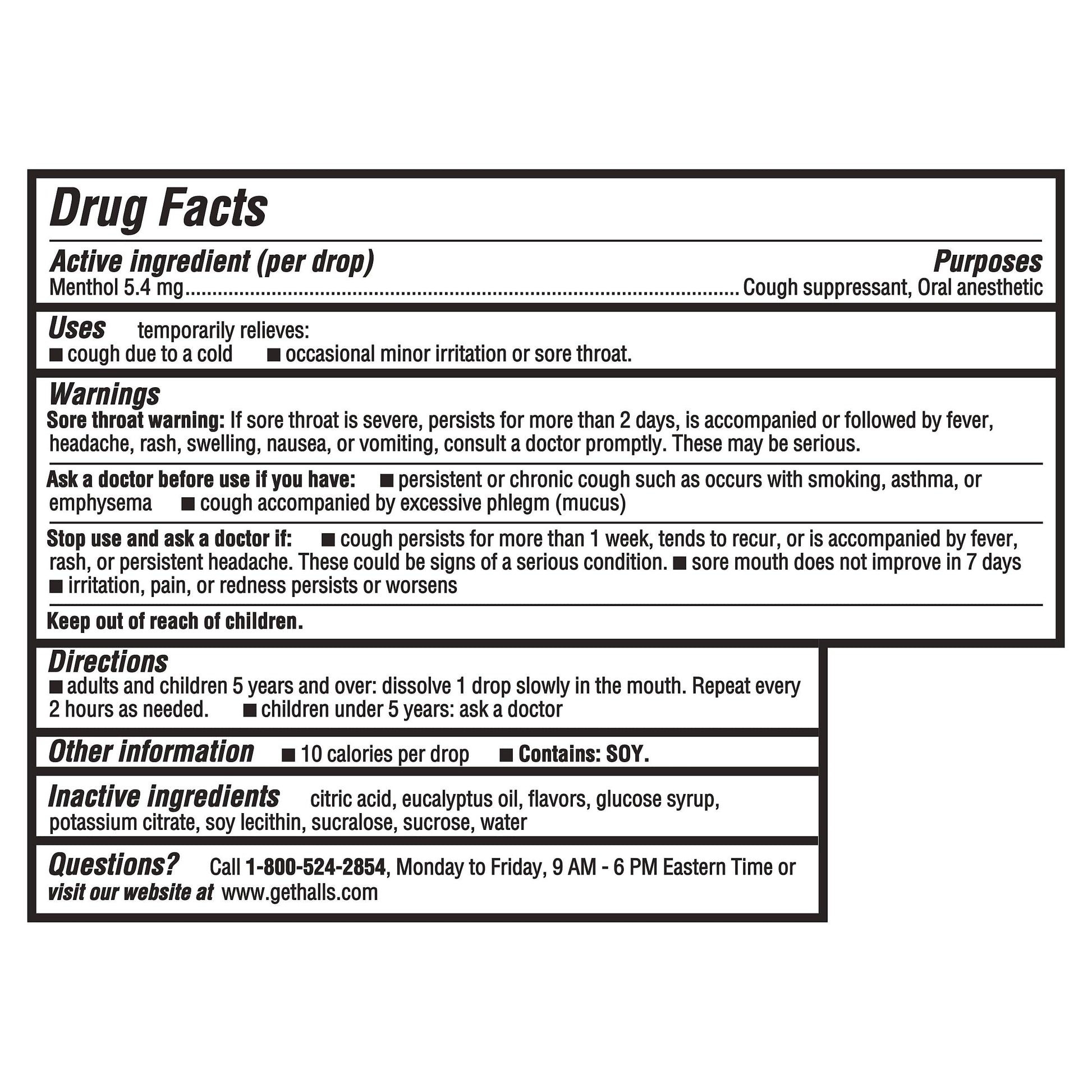 HALLS Cough and Throat Relief Mentho-Lyptus Cough Drops, 30 Drops HALLS buy supplements Au