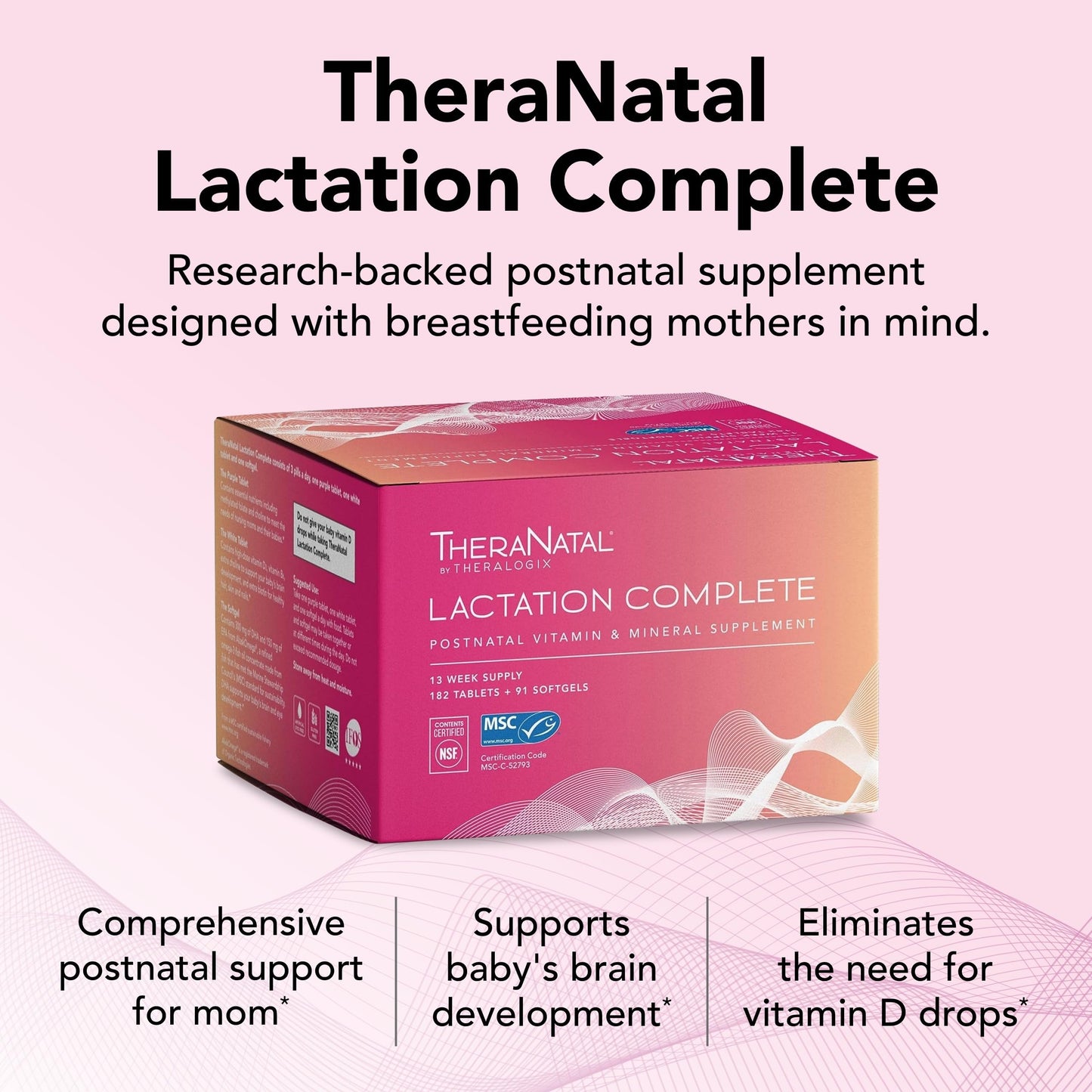 Theralogix TheraNatal Lactation Complete Postnatal Vitamin Supplement - 13-Week TheralogixBuy Supplements Australia