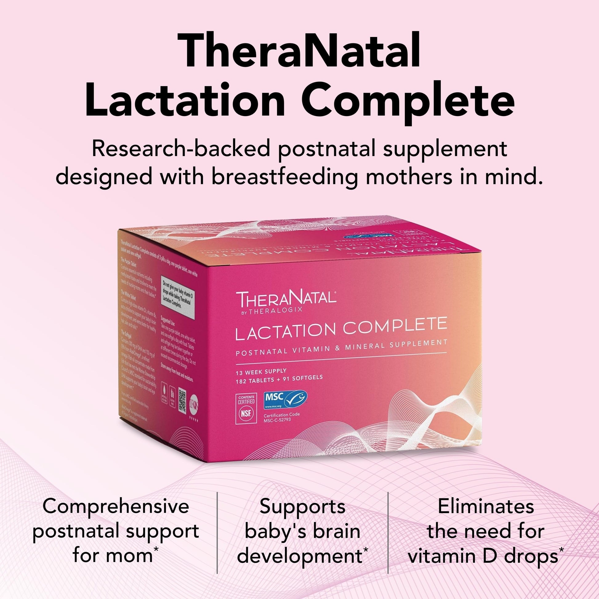 Theralogix TheraNatal Lactation Complete Postnatal Vitamin Supplement - 13-Week TheralogixBuy Supplements Australia