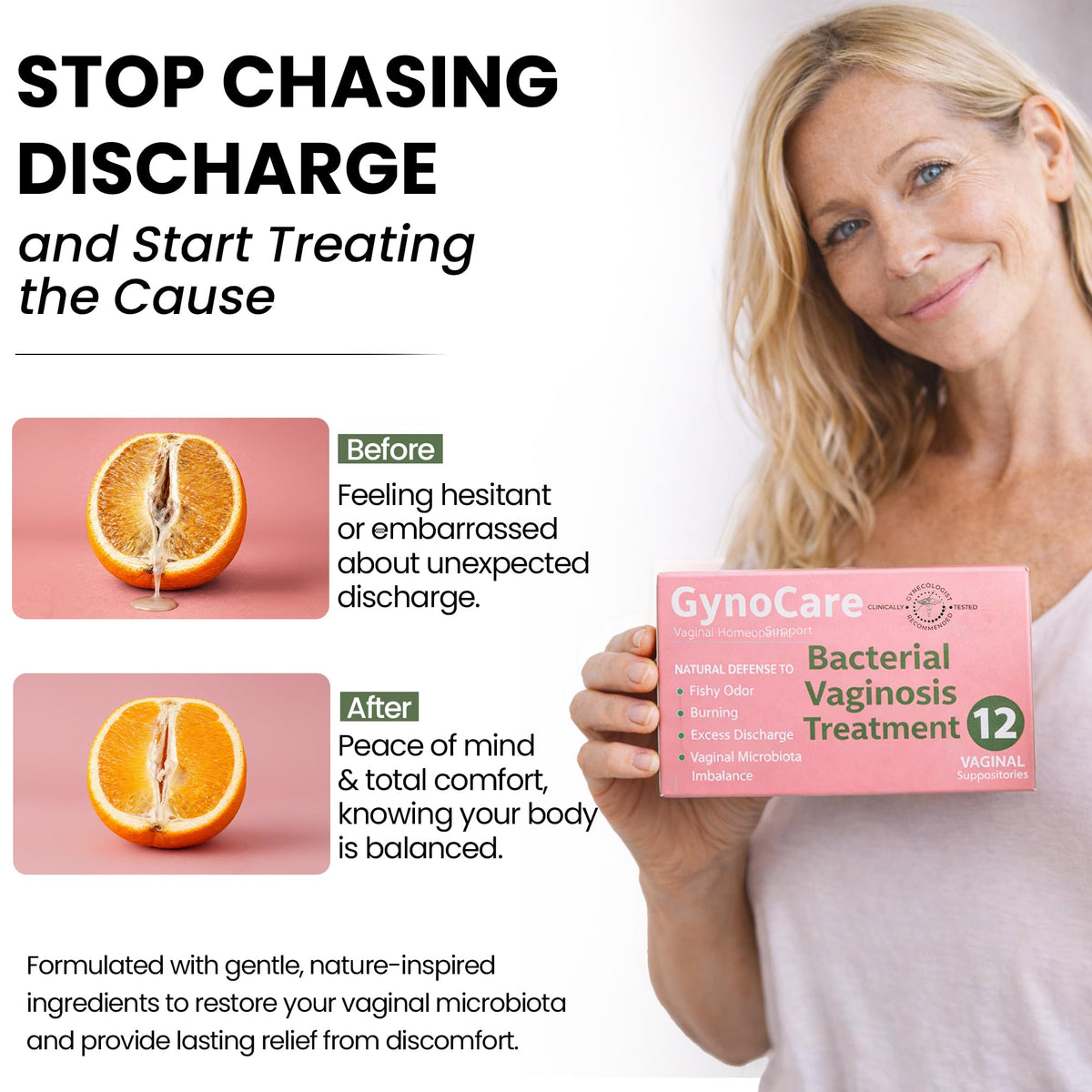 Bacterial Vaginosis Treatment | BV Treatment For Women | Boric Acid Suppositories For Women | Natural Homeopathic for Odor, Itching, Discharge, BV, and Vaginal Microbiota Imbalance | 12 Suppositories Terramed Just Think ComfortBuy Supplements Australia