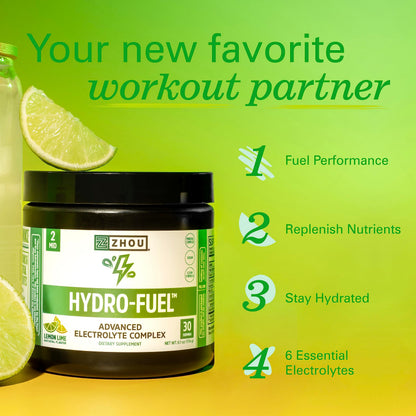 Zhou Nutrition Hydro Fuel, Sugar Free Electrolyte Powder, Replenish Nutrients, Restore Zhou NutritionBuy Supplements Australia