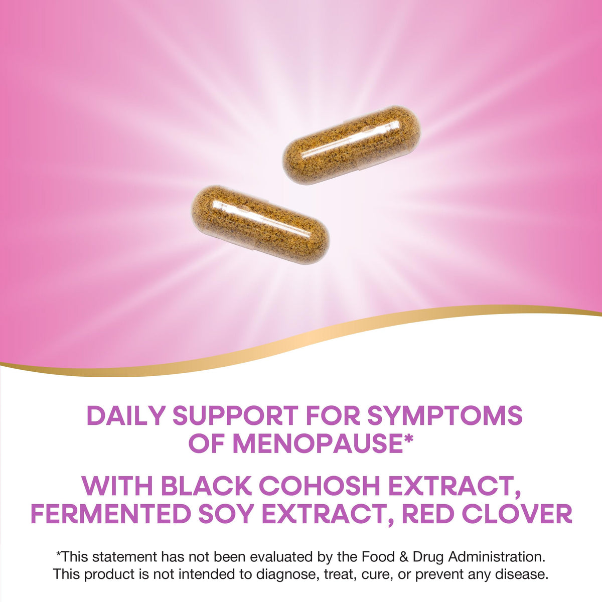 Nature's Way EstroSoy, Menopause Relief Blend*, Helps Relieve Menopausal Symptoms*, Black Cohosh, Fermented Soy Extracts, Red Clover, 60 Vegan Capsules (Packaging May Vary) Nature's WayBuy Supplements Australia