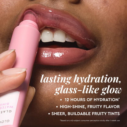 Glow Recipe Glass Balm Lip Treatment - 12Hr Hydrating Lip Balm & Moisturizer with Hyaluronic Acid to Smooth
