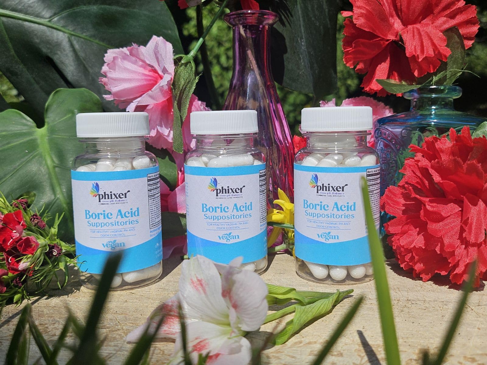 Phixer pH Balance - Vaginal Boric Acid Suppositories for Women - 20 Suppositories 600MG Each for Chronic Yeast Infections and Vaginal Odor - Vaginal Use Only - Made in USA Phixer pH BalanceBuy Supplements Australia