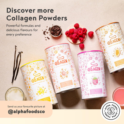 Vegan Collagen Powder with Hyaluronic Acid - Unflavoured 400g Powder Alpha FoodsBuy Supplements Australia