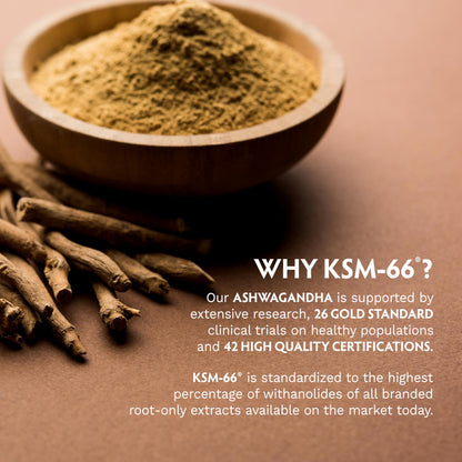 TRIBE ORGANICS Ashwagandha KSM 66 Pure Organic Root Powder Extract Ayurvedic Supplement - Focus Mood Support Increase Energy Strength 600mg of Natural KSM66 for Superior Absorption - 90 Capsules TRIBE ORGANICSBuy Supplements Australia