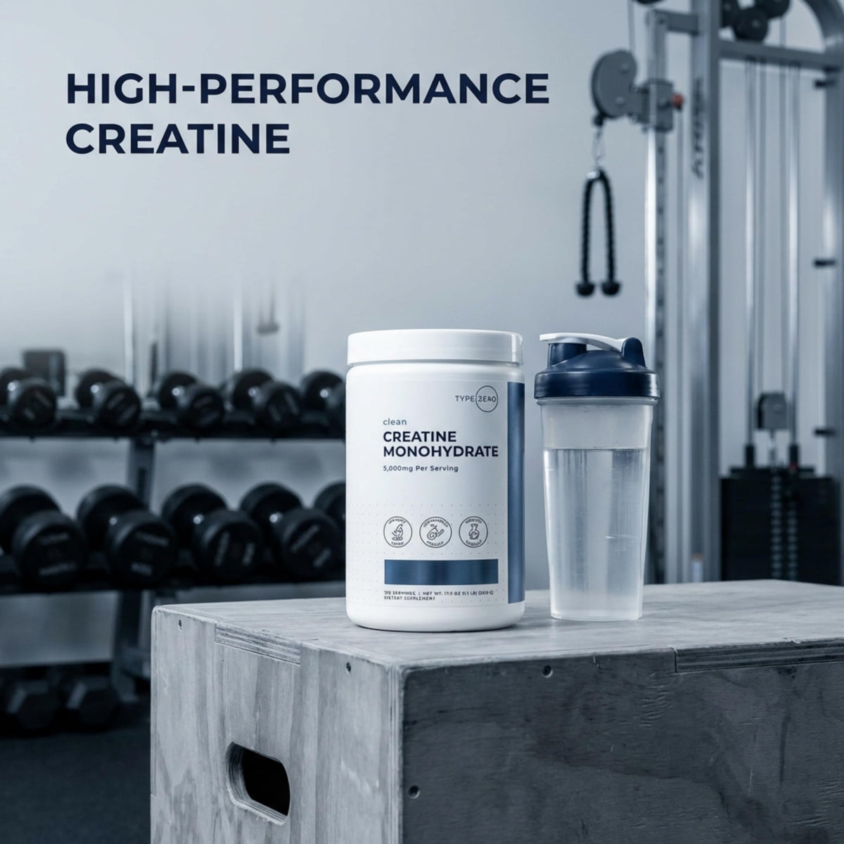Type Zero Creatine Monohydrate Powder (Unflavored | 500g), 5000 mg Per Serving, Micronized, Zero Sugar, Keto Friendly & Gluten Free, 100 Servings Type ZeroBuy Supplements Australia