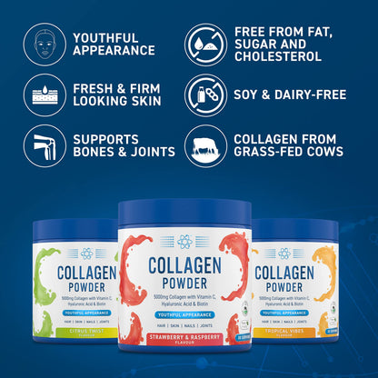 Applied Nutrition Collagen Powder - Citrus Twist Flavour - 5000mg Hydrolysed Bovine Flavoured Applied NutritionBuy Supplements Australia