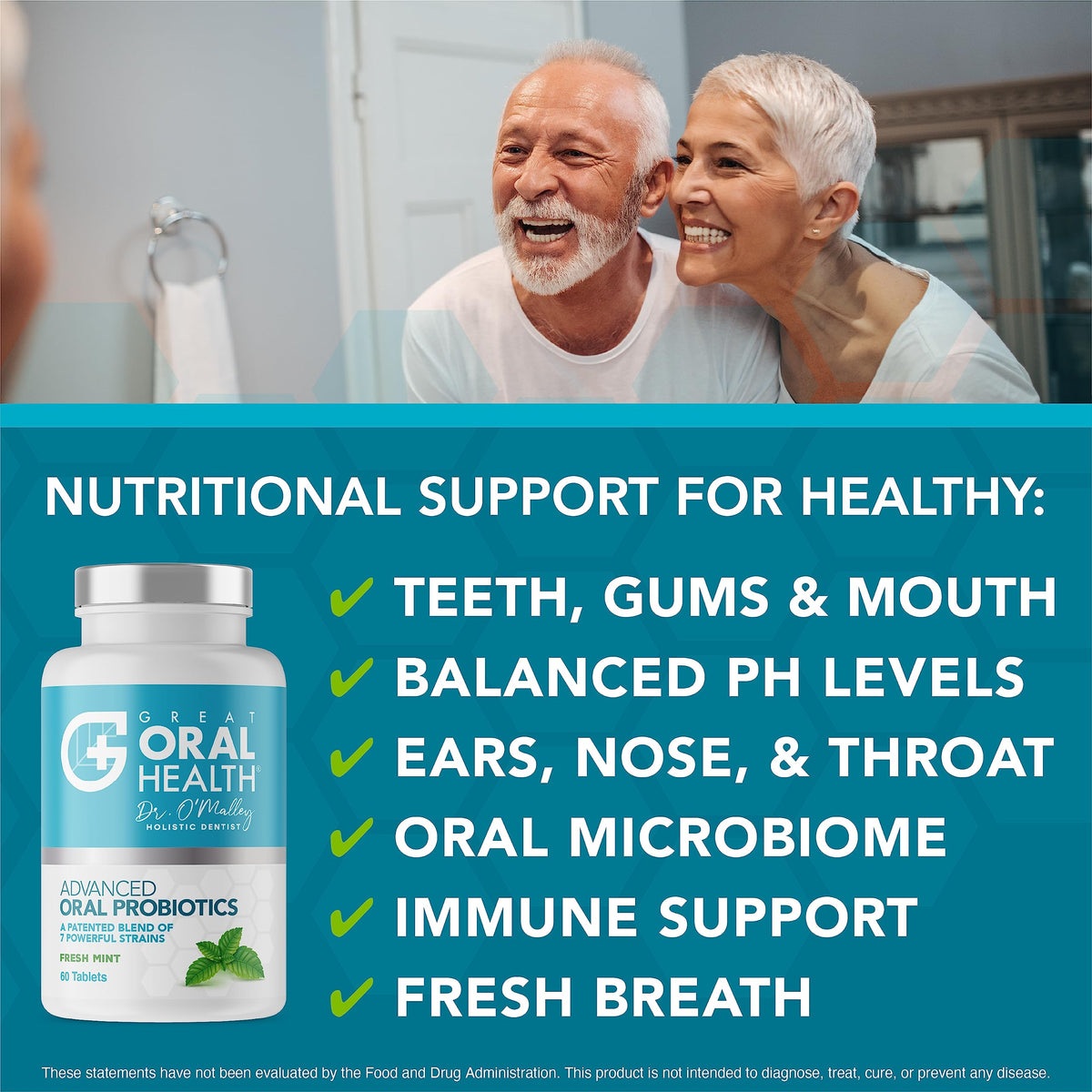 Oral Probiotics for Mouth Bad Breath Treatment for Adults: Dentist Formulated Advanced Great Oral HealthBuy Supplements Australia