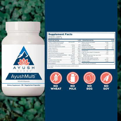 Ayush Herbs Ayush Multi - Multi Vitamin Capsules, Multivitamin with Iodine & Zinc for Men & Women Ayush Herbs