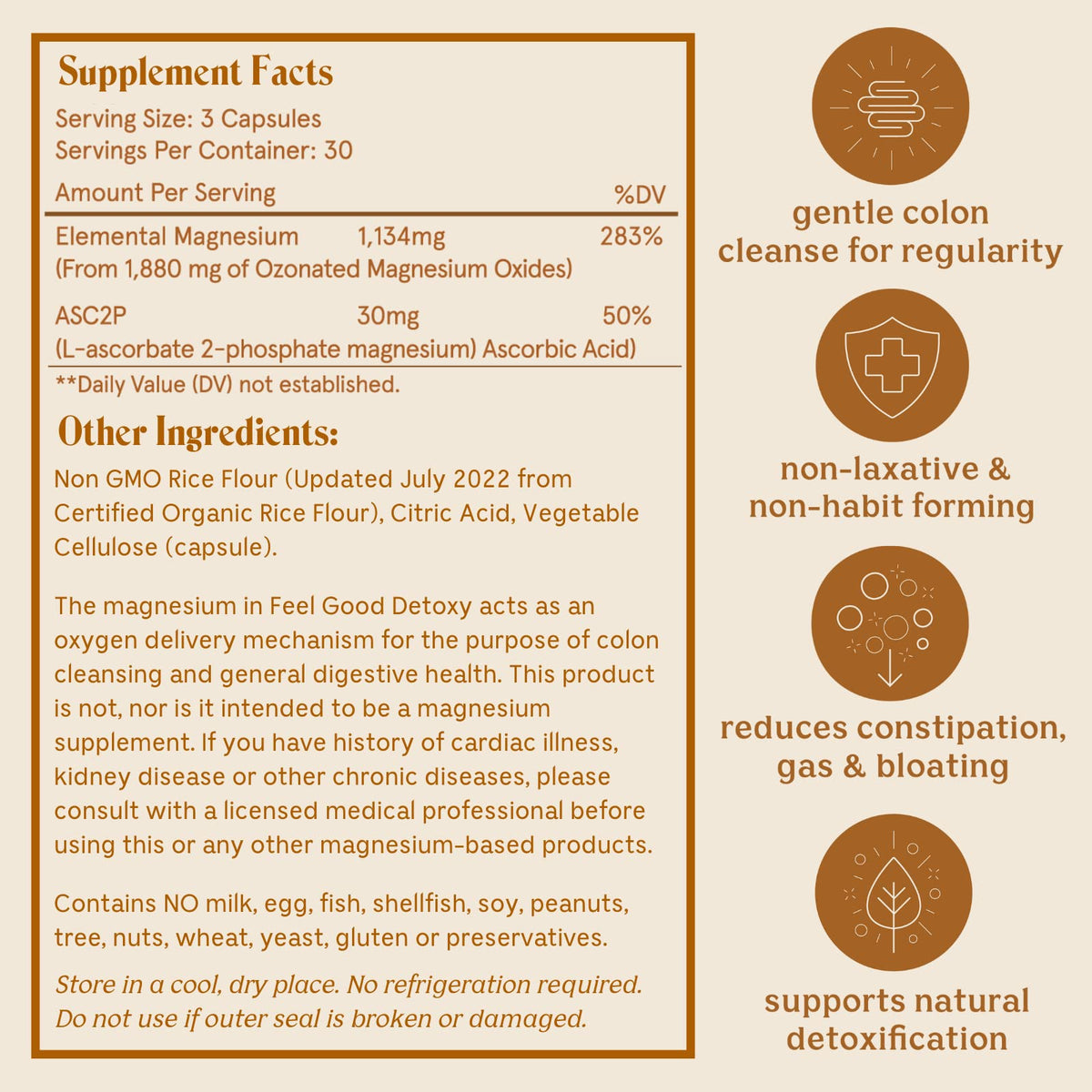 Solluna by Kimberly Snyder Oxygenated Magnesium Colon Cleanse with Asc2P — Gentle Detoxification and Bloating Relief — Fast Acting, Non-Laxative Detox for Digestive Health (90CT) Vegan & Non-GMO Solluna by Kimberly SnyderBuy Supplements Australia