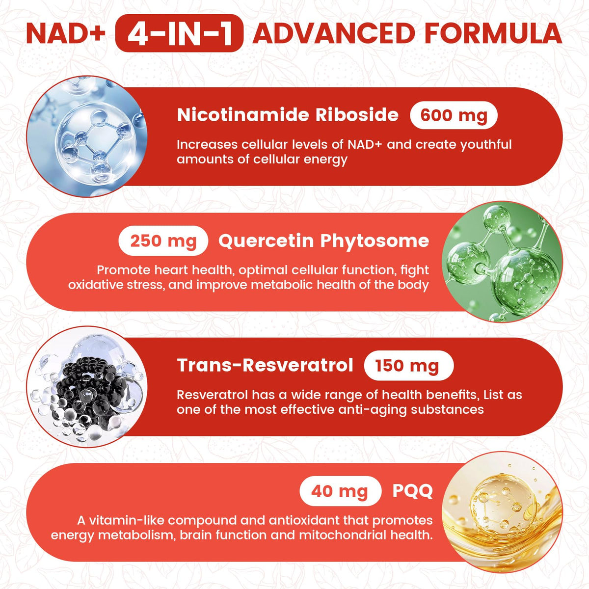 NIUSISE NAD Supplement, NAD+ Liquid, 1000mg Enhanced Formula with PQQ, Nicotinamide Riboside & Resveratrol, Advanced Anti-Aging Support for Men & Women, Sustained Energy, Vitality Boost (30 Packets) NIUSISEBuy Supplements Australia