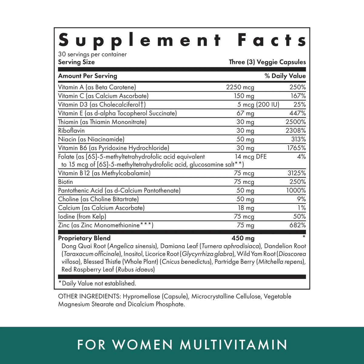 MICHAEL'S Health Naturopathic Programs for Women Multivitamin ? 90 Vegetarian Capsules ? Support for Energy, Hair, Skin and Nails ? 30 Servings MICHAEL'S
