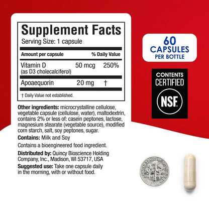 Prevagen Extra Strength - 60 Capsules (2 Month Supply) | Formulated for Your Brain | 20mg of Apoaequorin Plus Vitamin D3 PrevagenBuy Supplements Australia