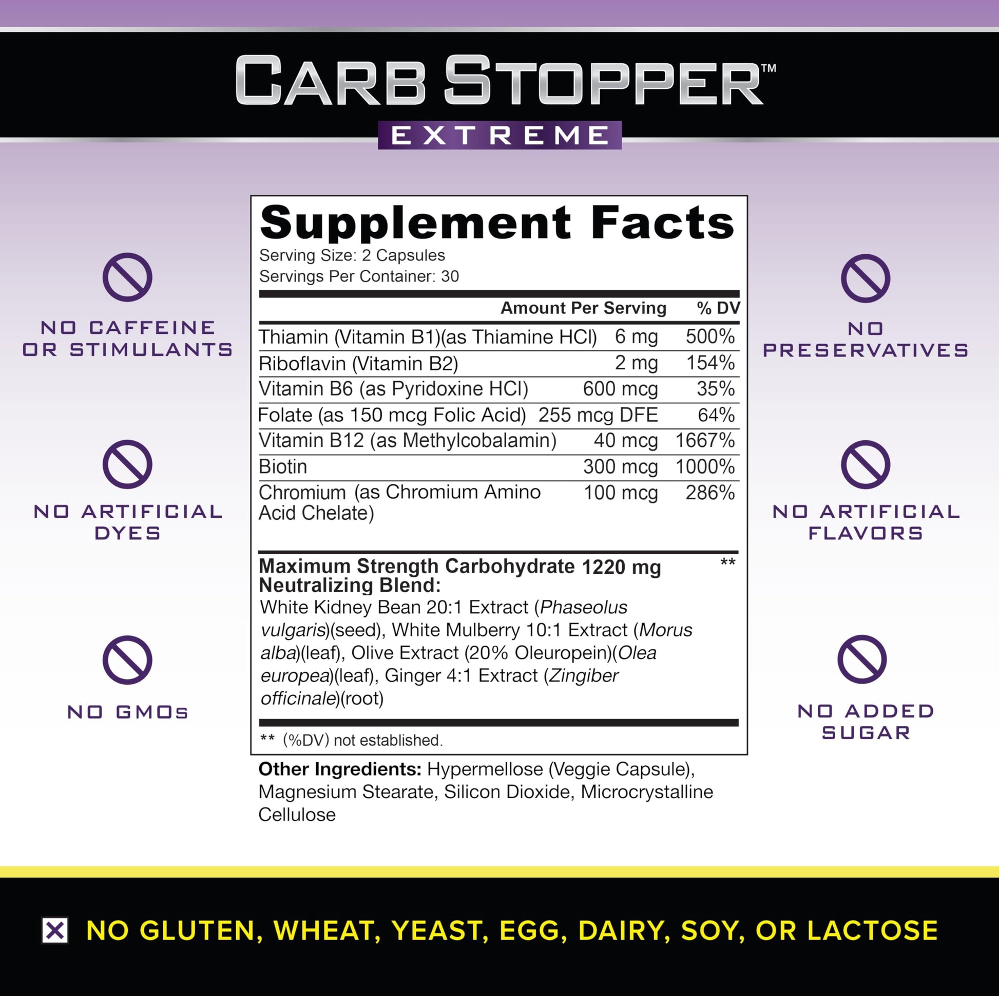 Carb Stopper Extreme (5 Bottles Maximum Strength, Natural Carbohydrate and Starch Carb Stopper ExtremeBuy Supplements Australia