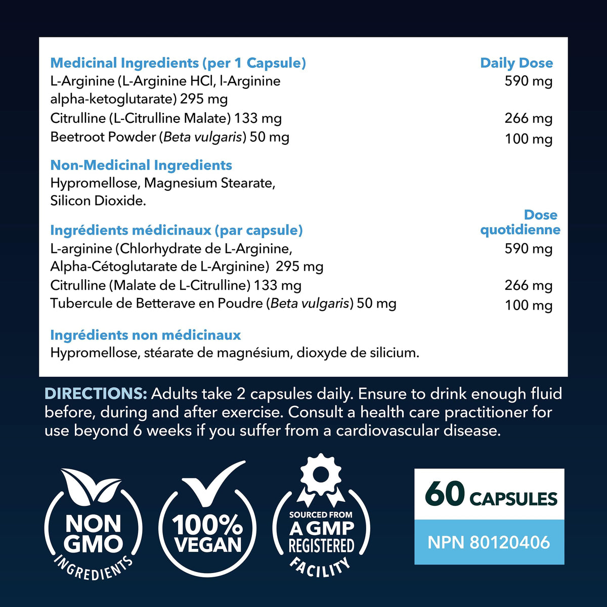 Extra Strength L Arginine - 1200mg Nitric Oxide Supplement for Muscle