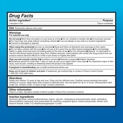 Amazon Basic Care Maximum Strength OTC Pain Relief , 4% Lidocaine Patch, 3.9” x 5.5”, 15-Count Box (Previously HealthWise) Amazon Basic CareBuy Supplements Australia