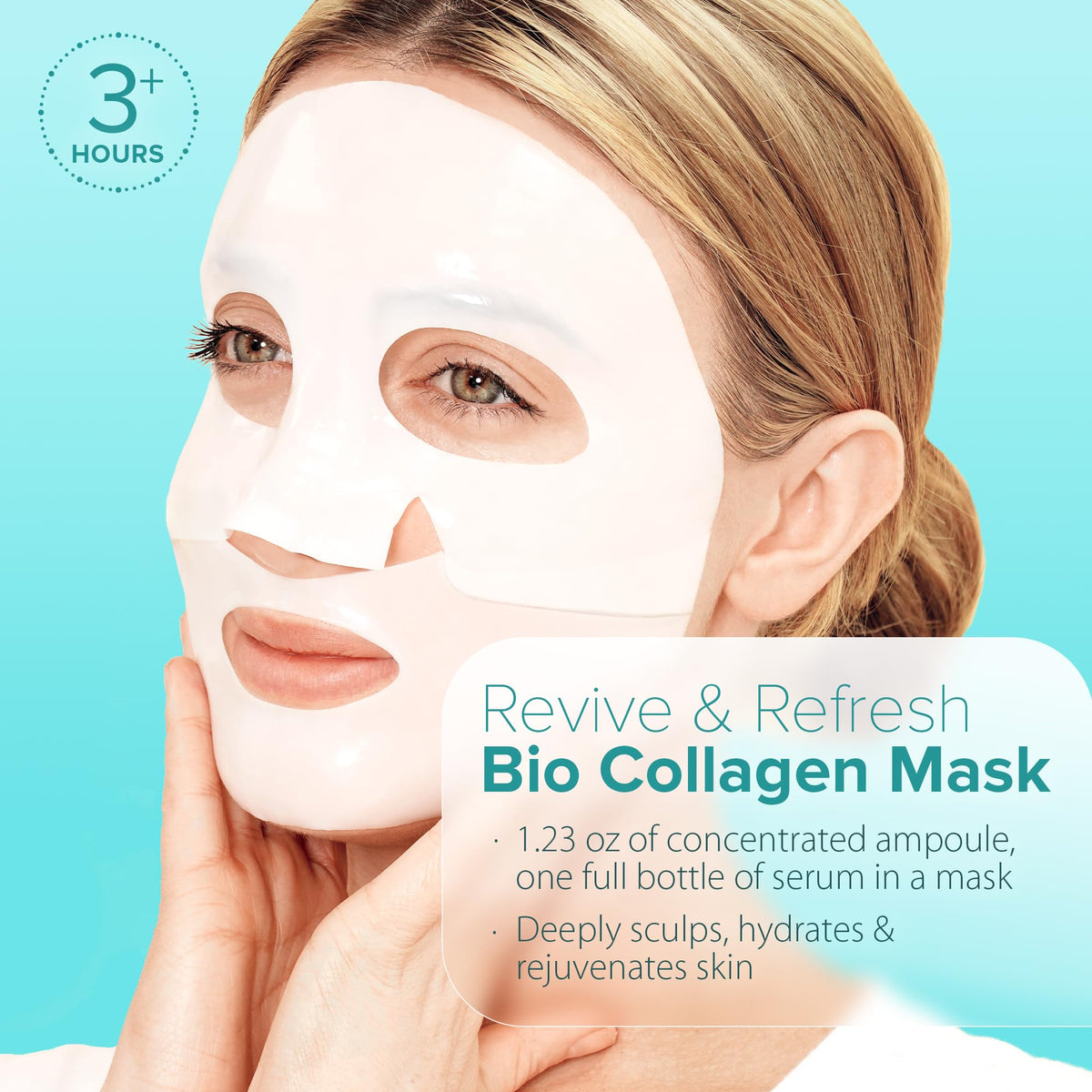 Ebanel Bio Collagen Face Mask, 4-Pack Hydrating Face Masks with 7 Peptides, Hyaluronic Acid, Niacinamide, Centella, Rose Water, Ceramide, and B5, Glass Skin Tightening and Lifting Korean Sheet Masks Ebanel buy supplements Au