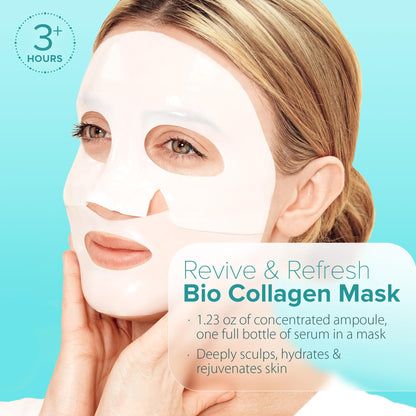 Ebanel Bio Collagen Face Mask, 4-Pack Hydrating Face Masks with 7 Peptides, Hyaluronic Acid, Niacinamide, Centella, Rose Water, Ceramide, and B5, Glass Skin Tightening and Lifting Korean Sheet Masks Ebanel buy supplements Au