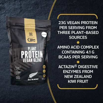 Healthspan Elite Plant Protein Vegan Blend (750g) | All Blacks Partner | 23g Protein Per Serving Healthspan EliteBuy Supplements Australia