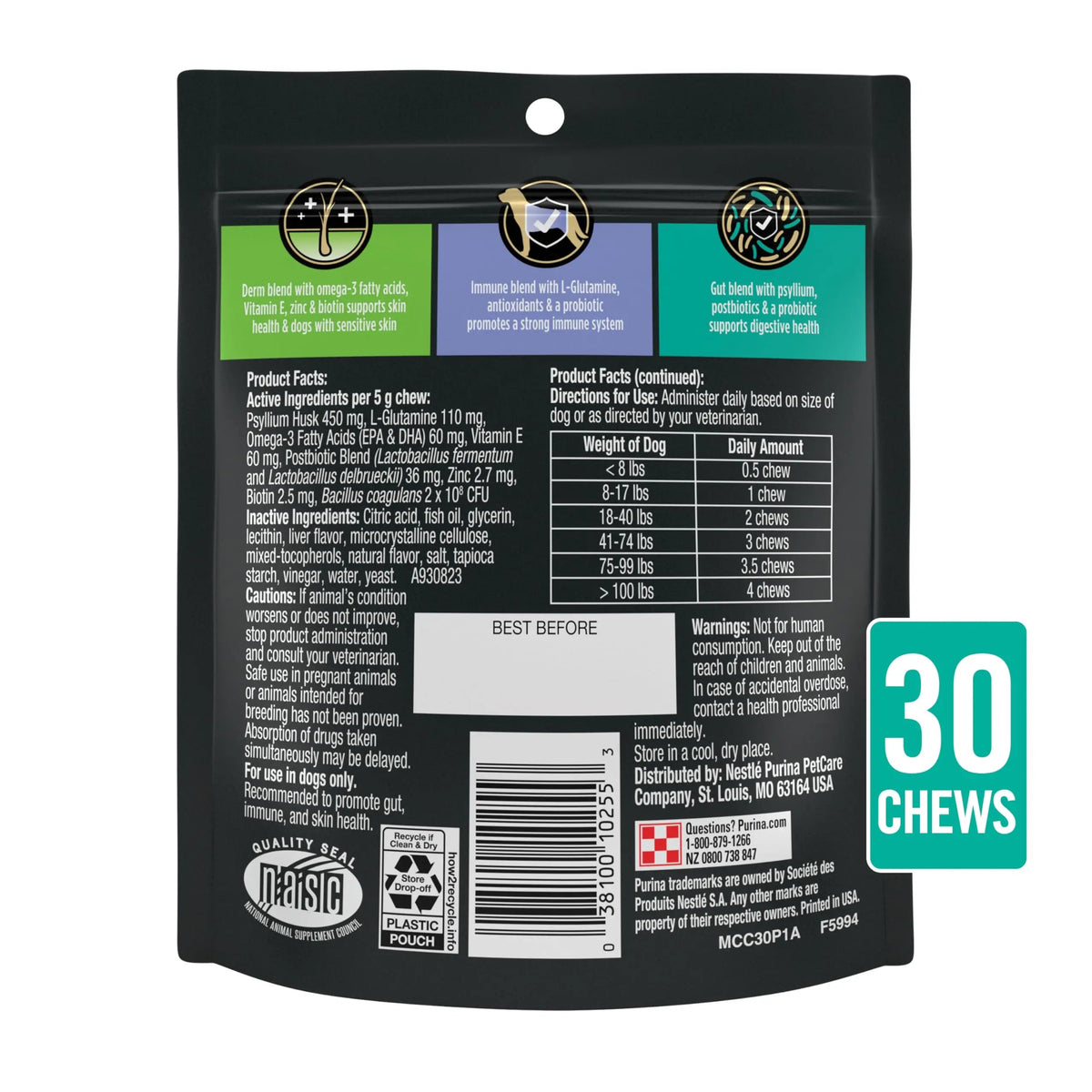 Purina Pro Plan Veterinary Supplements Multi Care Dog Supplements - 30 ct. Pouch Pro Plan Veterinary DietsBuy Supplements Australia