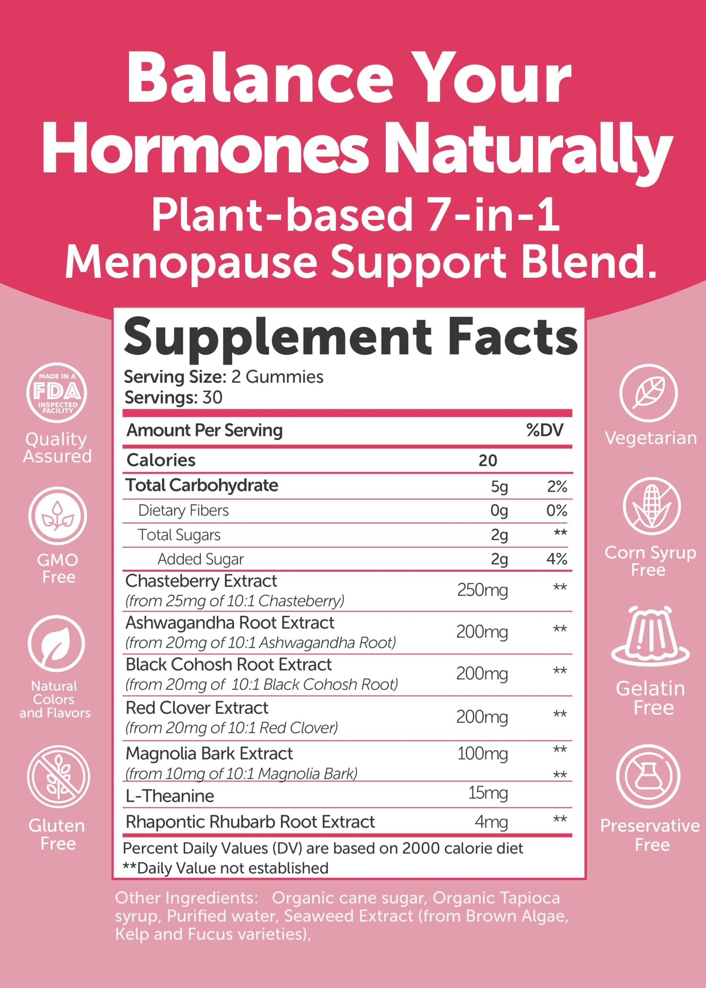 LUNAKAI USA Made Menopause Relief Gummies – Natural Menopause Supplements for Women with Black Cohosh & L-Theanine – Daily Support for Hot Flashes, Night Sweats & Hormonal Balance, 60ct LunakaiBuy Supplements Australia
