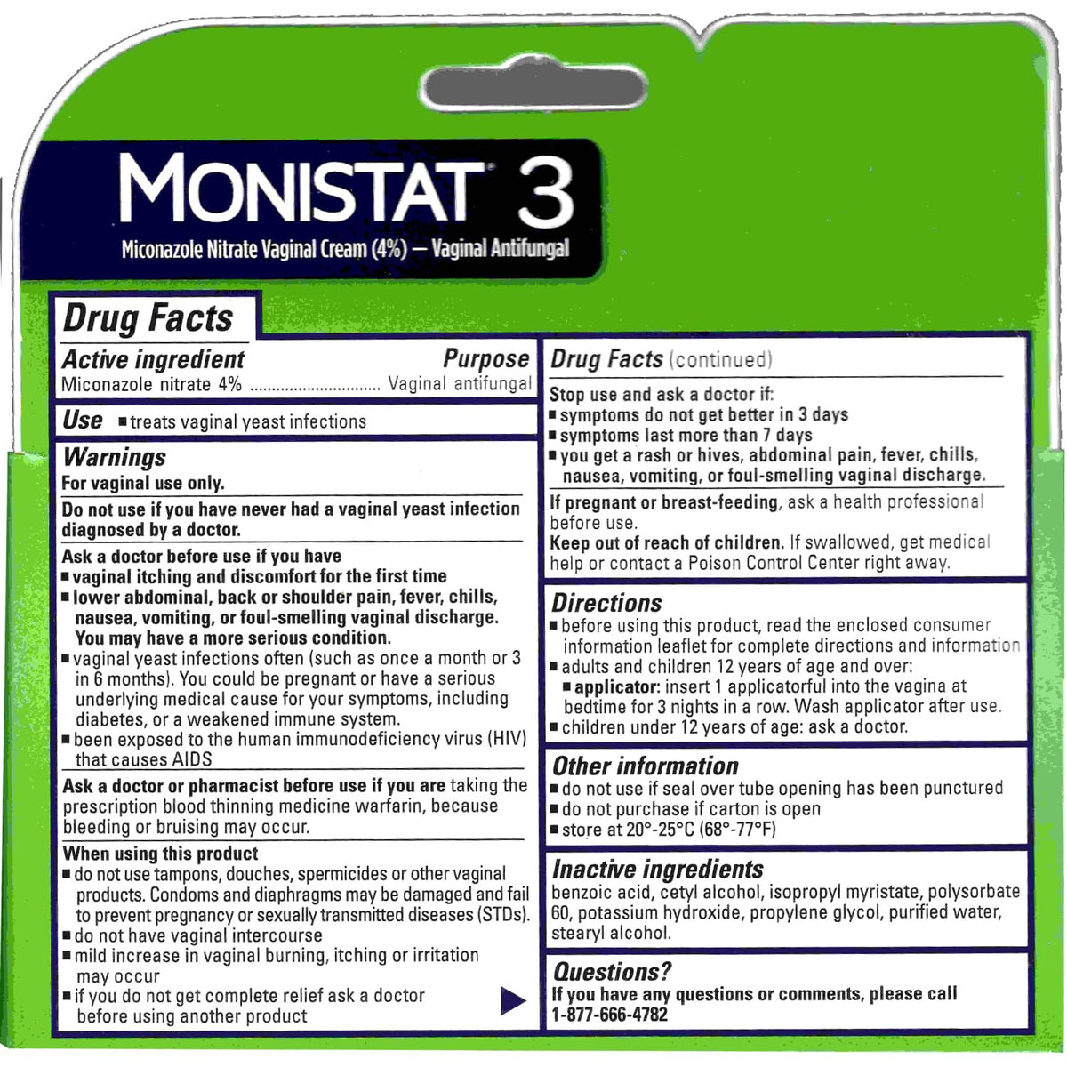 Monistat 3 Cream, 3-Day Treatment for Women: 1x Reusable Applicator & 1x 25g External Anti-Itch Cream Bundle (Pack of 2) MonistatBuy Supplements Australia