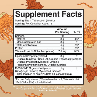 MaryRuth Organics Cordyceps Mushroom Supplement | Ultra Absorption Liposomal | Full Spectrum Mushroom | 200mg Beta-Glucans Per Serving | USDA Organic | Vegan | 7.6 oz | 15 Servings MARYRUTH'SBuy Supplements Australia