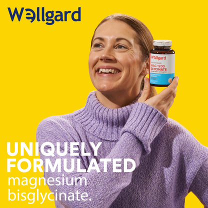 Wellgard Magnesium Glycinate, Mag 1200, High Strength Magnesium Bisglycinate WellgardBuy Supplements Australia