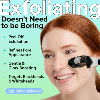 Ebanel Charcoal Peel Off Face Mask Applicator Set, Deep Pore Cleansing Minimizer Blackhead Remover with Niacinamide, Hyaluronic Acid, Vitamin C, Green Tea, Deep Cleanse Black Masks Peel Off Gel Mask Ebanel buy supplements Au