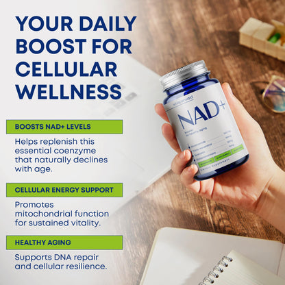 NAD+ Supplement with Nicotinamide Riboside, Trans Resveratrol & Quercetin – NAD Plus Complex for Energy, Brain & Mitochondrial Support – Antioxidant and Longevity Formula for Women & Men – 60 capsules WHISPERWOODBuy Supplements Australia