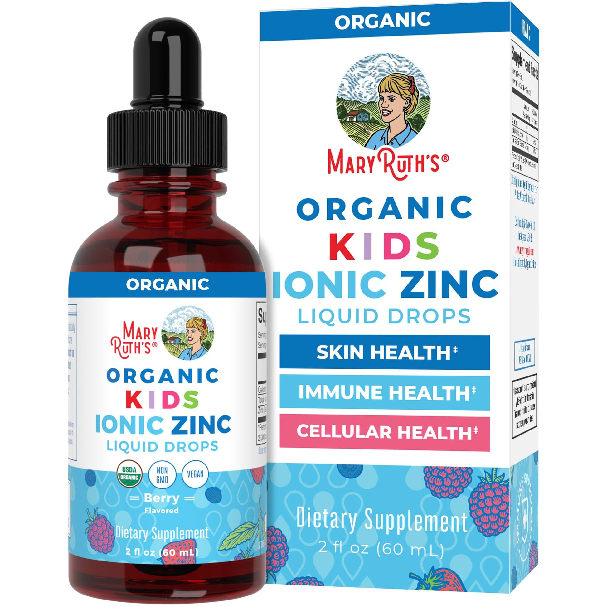 MaryRuth Organics Zinc Supplement for Immune Support, Immune Support Supplement for Kids, Ages 4-13, Zinc Sulfate, Vegan, USDA Organic, Glycerin Based, 2 Fl Oz MARYRUTH'SBuy Supplements Australia