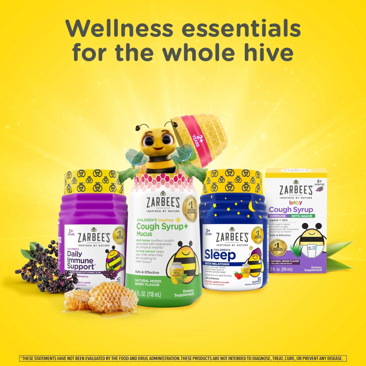 Zarbee's Kid's Complete Multivitamin + Probiotic Gummies with Vitamins A B C D E & zinc for Digestive Health Easy To Chew Kids Daily Multivitamin Gummies Natural Fruit 70 Count Zarbee'sBuy Supplements Australia