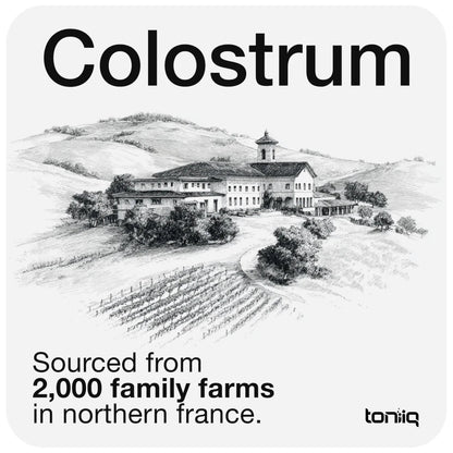 Toniiq Colostrum Powder – Ultra High Potency 50% IgG Concentrate – Farm-to-Jar Traceable French Colostrum – Microfiltered for Purity – Third-Party Lab Verified – 30 Servings Toniiq buy supplements Au