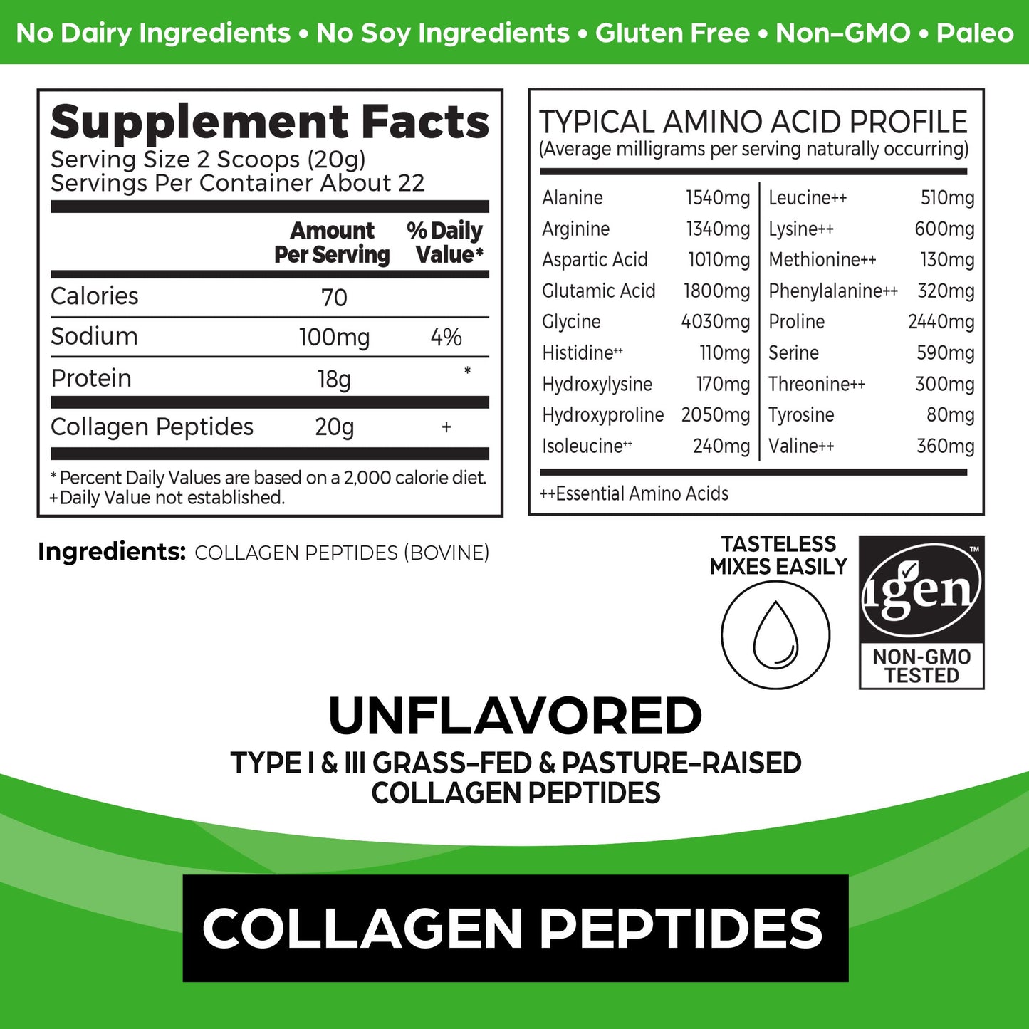 Orgain Collagen Peptides Unflavoured 454 g OrgainBuy Supplements Australia