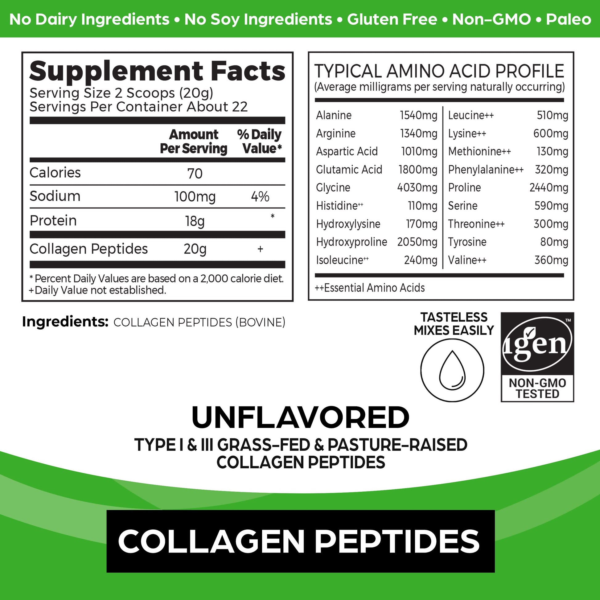 Orgain Collagen Peptides Unflavoured 454 g OrgainBuy Supplements Australia