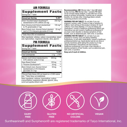 Enzymatic Therapy AM/ PM Menopause Hormone-Free Formula Daytime Energy & Restful Sleep (60 Count) Nature's WayBuy Supplements Australia