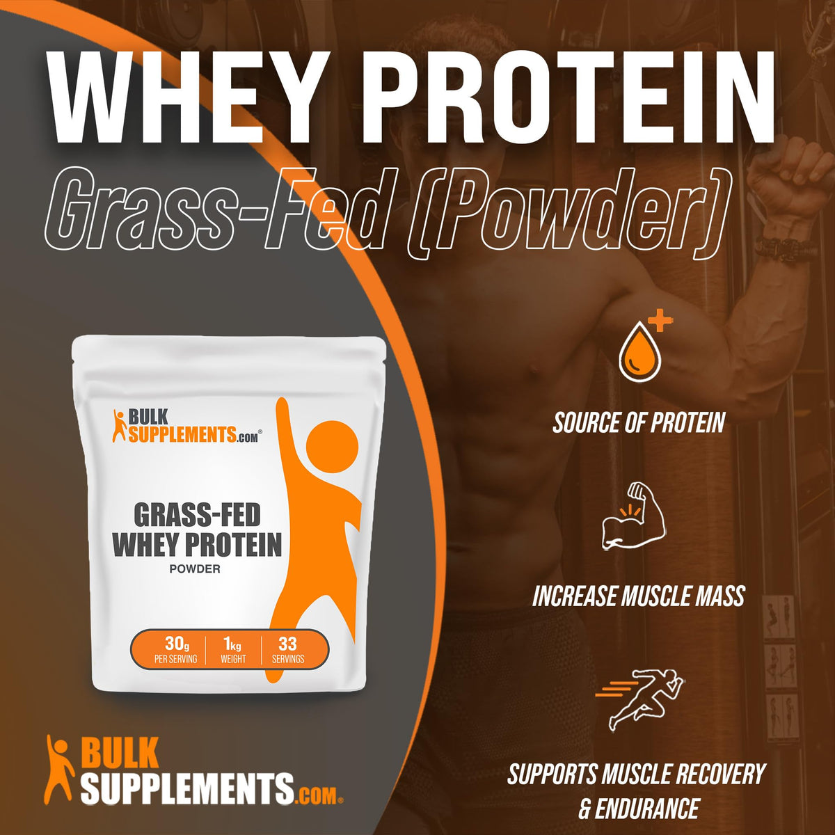BULKSUPPLEMENTS.COM Grass Fed Whey Protein Powder - Pure Protein Powder BULKSUPPLEMENTS.COMBuy Supplements Australia