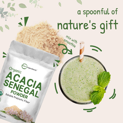 Micro Ingredients Organic Acacia Senegal Powder, 2 Pounds (32 Ounce), Instant Soluble Micro IngredientsBuy Supplements Australia