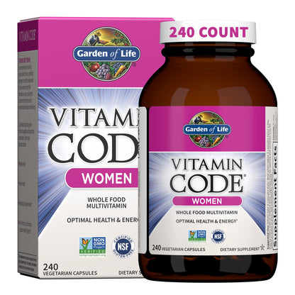 Garden of Life Multivitamin for Women, Vitamin Code Women's Multi - Whole Food Womens Multi Vitamins, Iron, Folate not Folic Acid, Vitamin A and Probiotics Garden of LifeBuy Supplements Australia