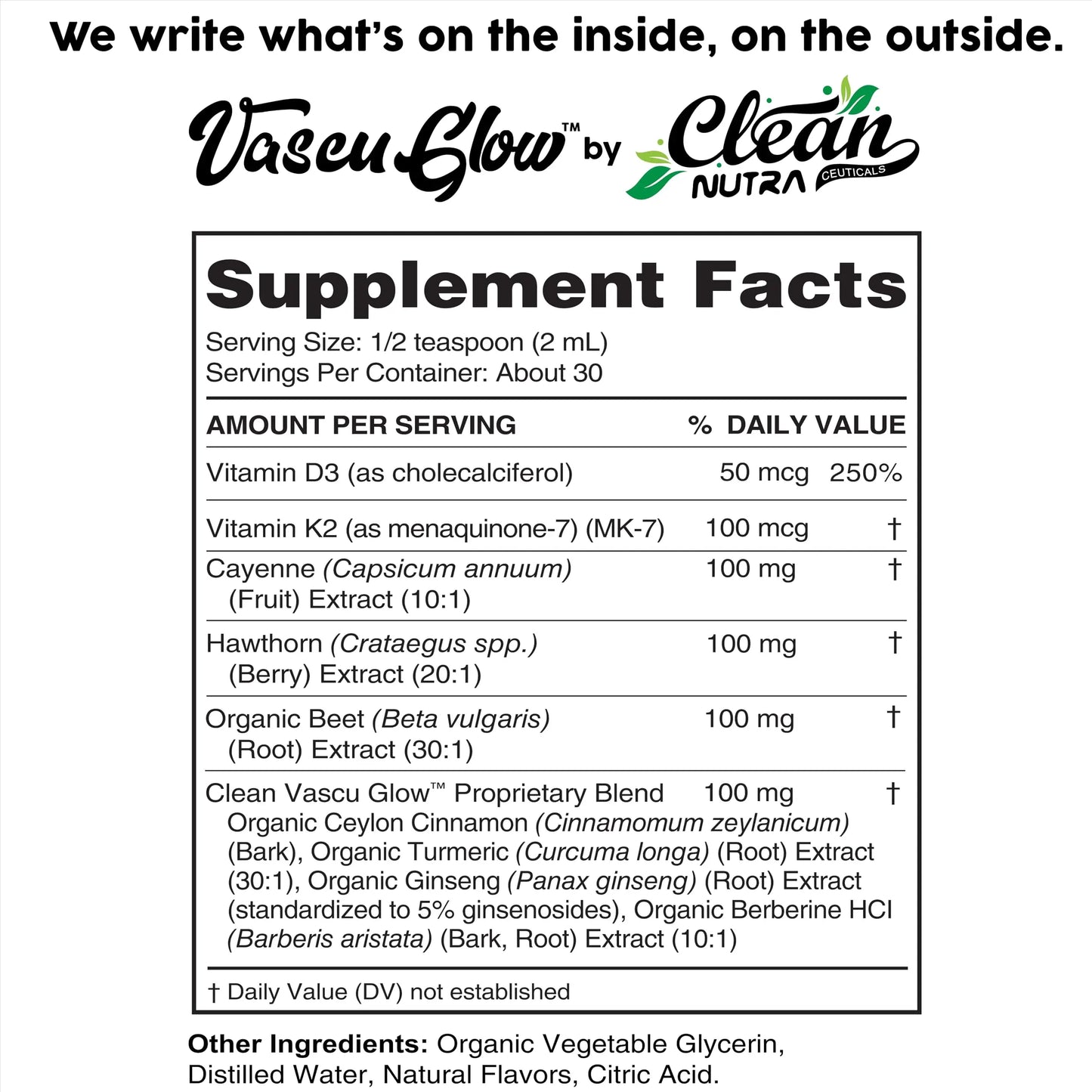 Clean Nutra Cayenne Pepper Drops Supplement Liquid + Hawthorn Berry, Vitamin D3 K2 Beet Root Powder, Ceylon Cinnamon, Turmeric Curcumin Clean Nutraceuticals canada supplements