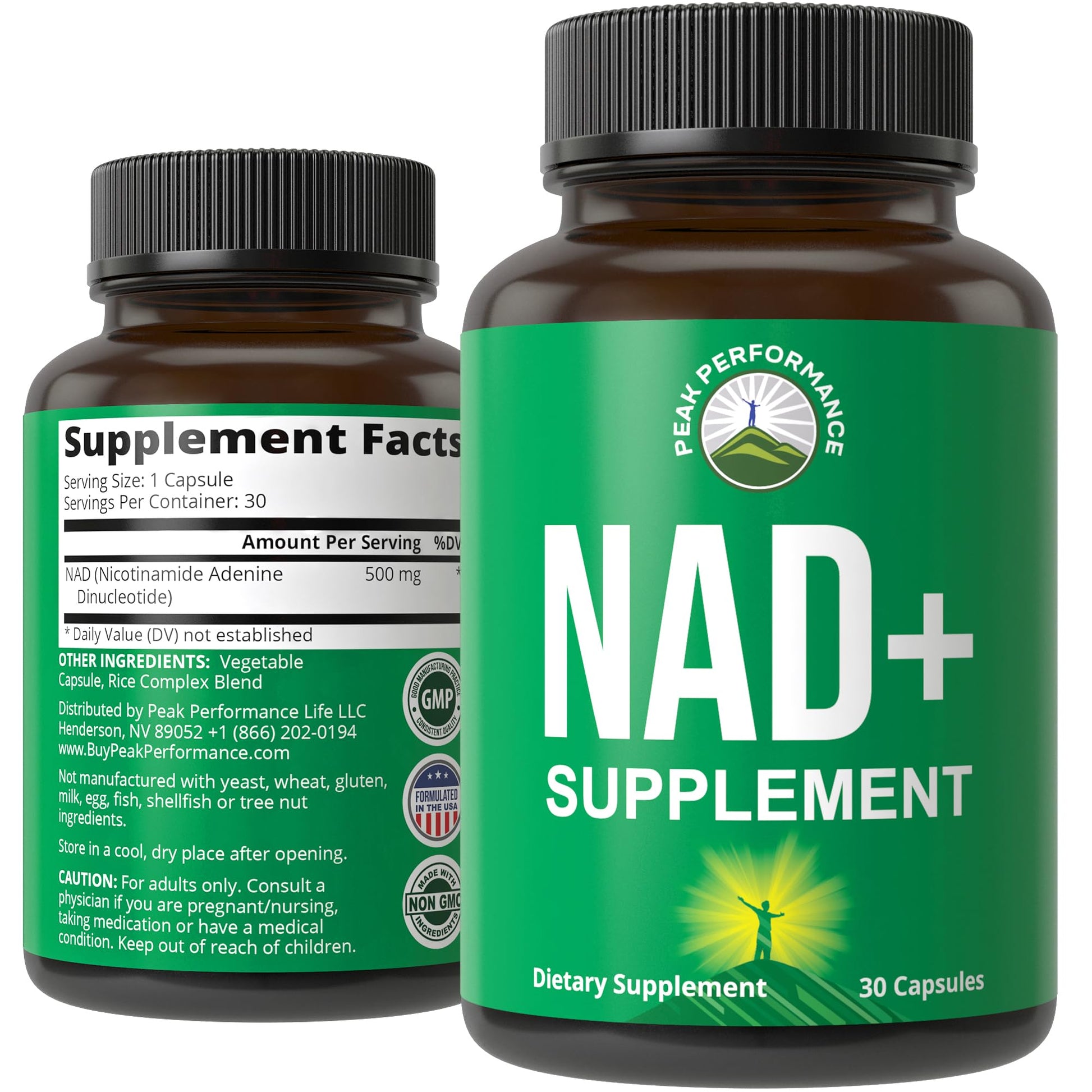 Ultra High Purity NAD Supplement for Women and Men. NAD+ Similar to Nicotinamide Riboside. Supports Energy, Brain Function, Healthy Aging & Longevity. Third Party Tested Non-GMO Supplements Peak PerformanceBuy Supplements Australia