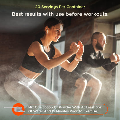 The Genius Brand Genius Pre - Clean Pre-Workout Powder for Energy, Focus & Fitness Support - No Artificial Flavors, Preservatives, or Proprietary Blends - Non-GMO - 20 Servings - Blue Raspberry The Genius BrandBuy Supplements Australia